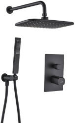 Laveo Tores set de duș ascuns cu duș de ploaie negru BVT_701P (BVT701P)