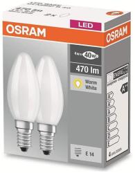 OSRAM SET 2x LED izzó STAR B40 E14 / 4W / 230V 2700K - Osram 4058075803930 (P224918)