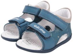 D. D. STEP Sandale băieți, varf deschis, curele velcro, bleu, 20-26 model albastru (14BD5E)