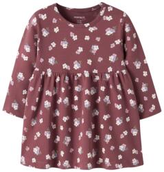 NAME IT rochie cu mâneci lungi și imprimeu burgundy (14F964)