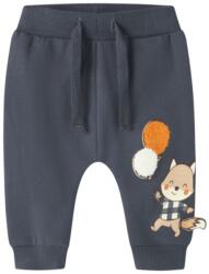 NAME IT pantaloni de timp liber pentru băieți, cu broderie și textură pufoasă albastru (14FA88)