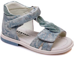 WEESTEP Sandale fată cu velcro, imitatie piele de sarpe, 18-22 model albastru (131C75)