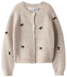 NAME IT cardigan tricotat cu fundiță pentru fete nisip (14F9BD)