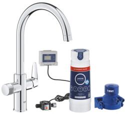 GROHE Blue Pure Baucurve kezdőkészlet ultrasafe szűrővel, króm (GR-30582000)