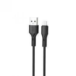 XO Cablu USB-A la USB type C 2.4A 1m Negru, XO NB230 (XO-NB230-NEGRU)