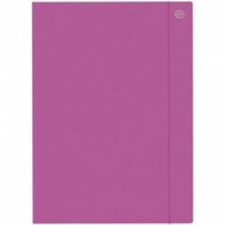 Interdruk Cardboard briefcase with elastic band a4+, purple