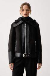 Patrizia Pepe női műbőr kabát - fekete 40 - answear - 215 990 Ft