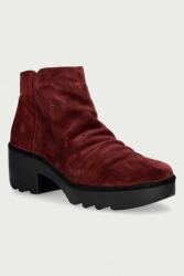 Fly London botine cu toc pentru femei din piele întoarsă TULP592FLY 9BY2-OBDWY9_83X (P501592009)
