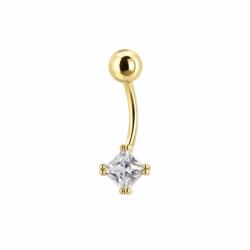 ÉkszerM 14K Sárga Arany Köldök Piercing AU 99681