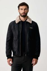 Aeronautica Militare jachetă scurtă pentru bărbați din piele 9BY2-KUMZ8R_99X (PN0167U100876)