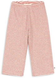 Konges Sløjd alsó gyerek pamuttal ROLI STRIPE FLARED PANTS OCS - rózsaszín 86