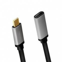 LogiLink USB Cable LogLink USB-C - USB-C 0.5 m Black/Grey (CUA0105)