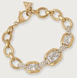 Guess brățară pentru femei din oțel inoxidabil cu zirconiu cubic RADIOSA 9BY2-AKDZ25_GLD (JUBB06.383JW)