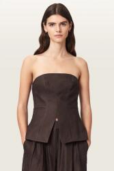 AllSaints bluză cu corset pentru femei din vâscoză CHARLEY 9BY2-BDDZZR_89X (W051QE)