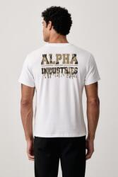 Alpha Industries tricou pentru bărbați din bumbac Dripping Camo Backprint 9BY2-TSMZL0_00X (268516)