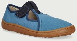 Froddo gyerek papucs BAREFOOT CANVAS T-BAR - kék 26