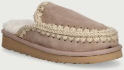 Mou női velúr papucs Eskimo Slipper - bézs Női 36