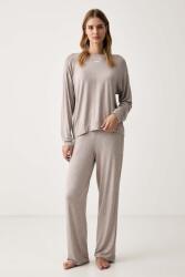 DKNY pizsama női viszkóz - bézs S - answear - 35 990 Ft