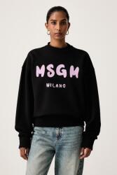 MSGM kapucnis melegítőfelső női pamut - fekete M
