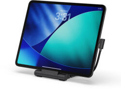Satechi OntheGo Foldable Stand Hub (4K60Hz HDMI, 1x 100W USB-C PD, Dual 10Gbps USB-C & USB-A, UHS-II SD & microSD Card Slots, iPad Compatibility 2021+) - Space Black (ST-GOTGFC)