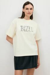 BIZUU női pamut t-shirt JONI - bézs 38/40
