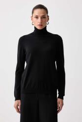 Max Mara női selyem garbó WKDKIKU - fekete L