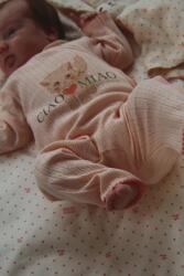 Konges Sløjd kezeslábas gyerek pamut MINNIE ONESIE GOTS - rózsaszín 98