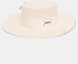 LE SH KA headwear LE SH KA női fonott kalap White Canotier - bézs M