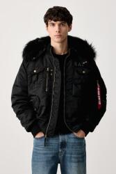 Alpha Industries bomber dzseki férfi Aviation Jackets Deflector - fekete XL