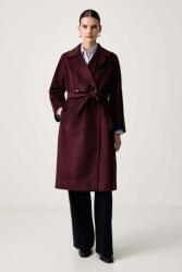 Max Mara női gyapjú kabát WKDRESINA - burgundia 34
