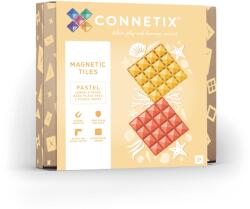 Connetix mágneses építőjáték - Pastel Lemon & Peach Base Plate 2 db