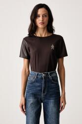 Giorgio Armani női pamut póló - barna S - answear - 26 990 Ft