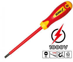 Dedra lapos csavarhúzó 6.5x150 mm szigetelt mágneses (06B008)