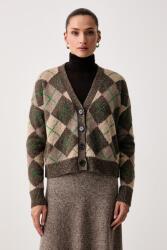 Weekend Max Mara női kardigán gyapjúval WKDABILE - barna XL