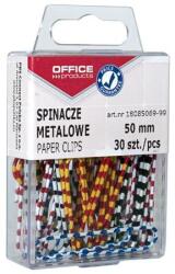 Office Products Gemkapocs, 50 mm, csíkos, OFFICE PRODUCTS, színes (30 db) (D8506999)