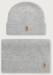 U. S. Polo Assn U. S. Polo Assn. férfi szett LUXURY RIB KNIT GIFT SET - szürke Univerzális méret