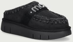 Mou női velúr papucs Bounce Clog Metal Logo - fekete Női 41