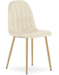  Scaun de luat masa PADVA VELVET, bej deschis