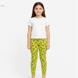  Lány leggings lime szitakötőkkel méret 128 új