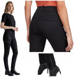 G-Star Női Nadrág Fekete Elasztikus Magas Derekú Skinny Kerf 24/32 (WYGODNE RURK OBCISŁE)