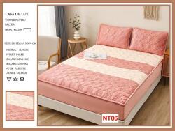 Casa De Lux Huse De Pat Topper Cu Elastic Si 2 Fete De Perna, 140X200, NT06