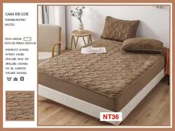 Casa De Lux Huse De Pat Topper Cu Elastic Si 2 Fete De Perna, 180X200, NT36