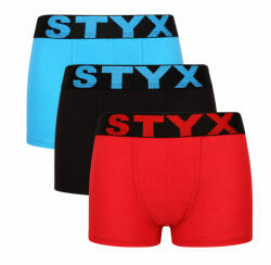 Styx 3PACK gyerek boxeralsó Styx sportos gumi többszínű (3GJ09149) 6-8 éves