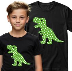Miłym Druczkiem Póló Fekete Pöttyös Nap T-rex 134 (koszulka)
