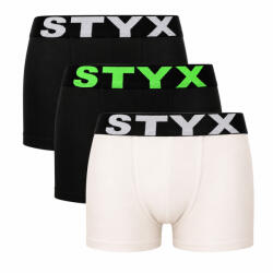 Styx 3PACK gyerek boxeralsó Styx sportos gumi többszínű (3GJ09019) 6-8 éves