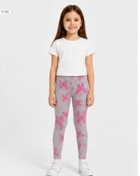  Lány leggings szürke, pillangós rózsaszín méret92 új