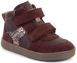 Froddo ghete barefoot din piele, până la gleznă, pentru fete, pentru tot anul LOOP HIGH-TOPS DARK BORDEAUX G2110157-4 - 33