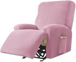 Forcheer RelaxFotel-Huzat (bársonyos, 1 üléses, rózsaszín)