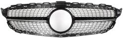  Grill Atrapa Diamond Mercedes C-osztály W205 S205 14-18 Fekete Fényes Chrome