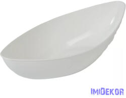  Műanyag tál alacsony ovális H31, 5cm M7cm - Fehér